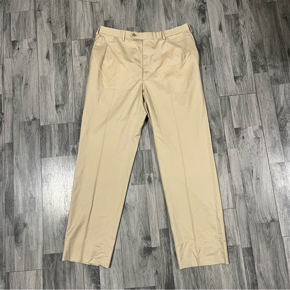 Brioni PHI Dress Trousers Mens 38R Tan 100% Wool Made In Italy
